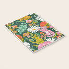 Kittens & Shrooms - Rainbow on Kelly Green Notebook Gallery Image 3