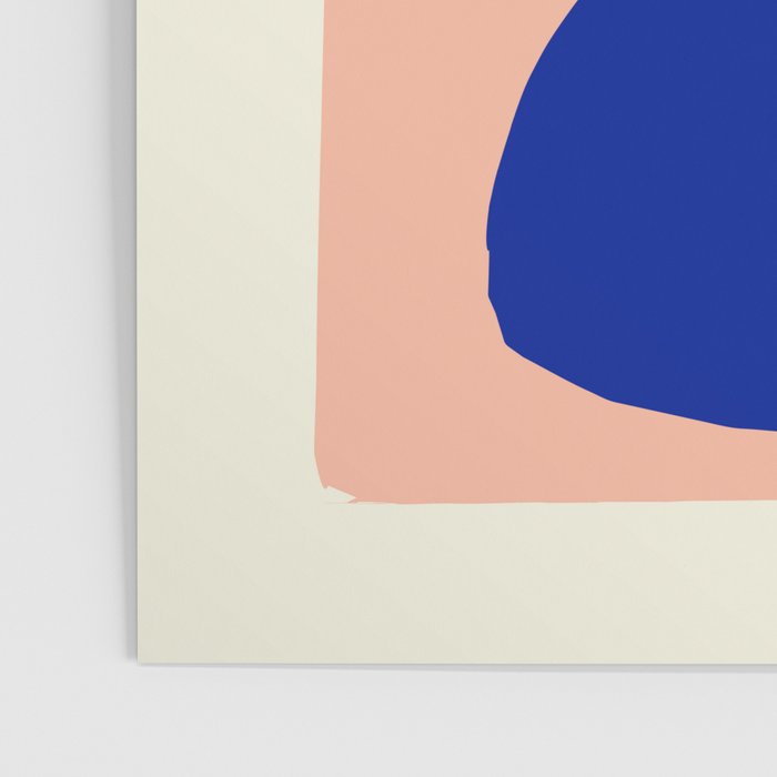 Blue Jar over pink table Poster Gallery Image 3