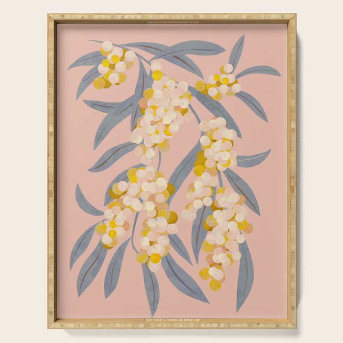  Acacia retinoides plant Serving Tray Gallery Image 1
