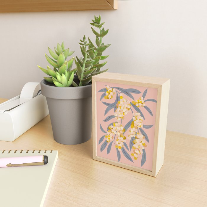  Acacia retinoides plant Mini Art Print Gallery Image 2