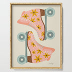 Retro Roller Skates - Blush & Mint Palette Serving Tray Gallery Image 1