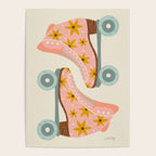 Retro Roller Skates - Blush & Mint Palette Poster Gallery Image 4