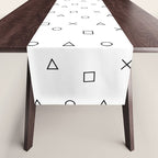 gaming pattern - gamer design - playstation controller symbols Table Runner Gallery Image 1
