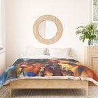 African American 'Amanirenas, Nubian-African Queen' Portrait Duvet Cover Gallery Image 3