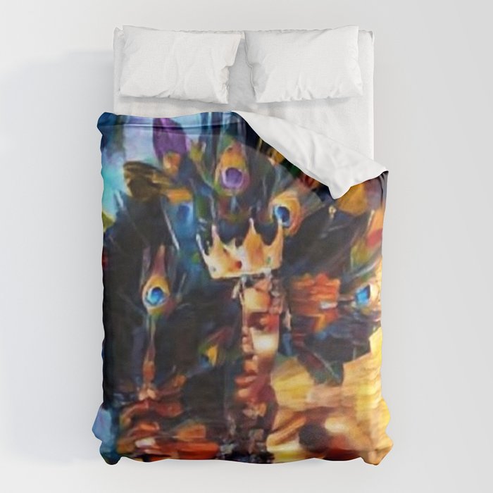 African American 'Amanirenas, Nubian-African Queen' Portrait Duvet Cover Gallery Image 1