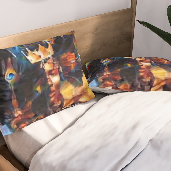 African American 'Amanirenas, Nubian-African Queen' Portrait Pillow Sham Gallery Image 2