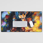 African American 'Amanirenas, Nubian-African Queen' Portrait Desk Mat Gallery Image 1