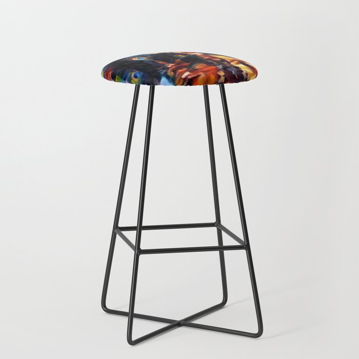 African American 'Amanirenas, Nubian-African Queen' Portrait Stool Gallery Image 1
