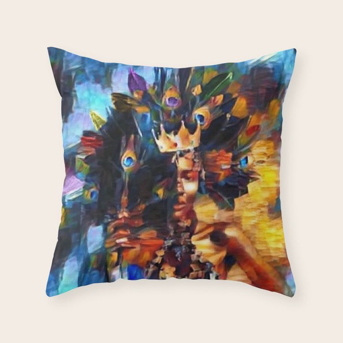 African American 'Amanirenas, Nubian-African Queen' Portrait Throw Pillow Gallery Image 6