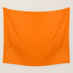 Bright Neon Orange Russet 2018 Fall Winter Color Trends Wall Tapestry Gallery Image 4