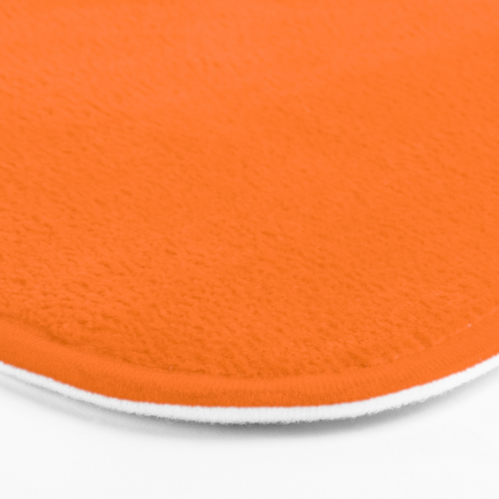 Bright Neon Orange Russet 2018 Fall Winter Color Trends Bath Mat Gallery Image 3
