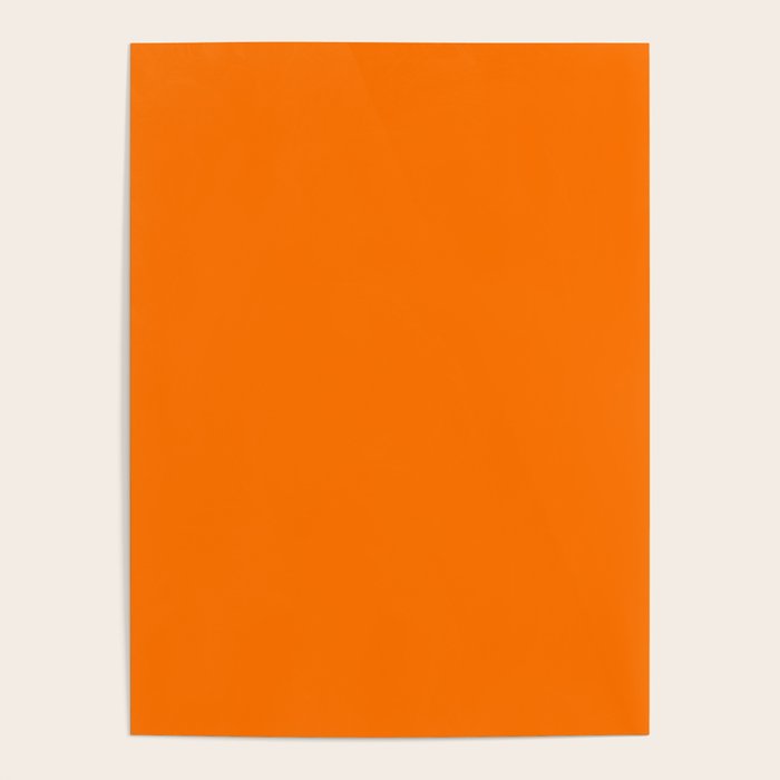 Bright Neon Orange Russet 2018 Fall Winter Color Trends Poster Gallery Image 4