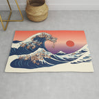 The Great Wave of Dachshunds Rug Gallery Image 1
