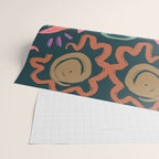 Passion Flower Joy Jade Pattern Wrapping Paper Gallery Image 2