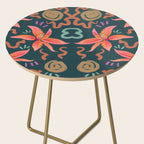 Passion Flower Joy Jade Pattern Side Table Gallery Image 2