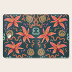 Passion Flower Joy Jade Pattern Cutting Board Gallery Image 1