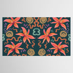 Passion Flower Joy Jade Pattern Tablecloth Gallery Image 2