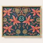 Passion Flower Joy Jade Pattern Serving Tray Gallery Image 1