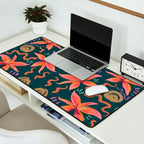 Passion Flower Joy Jade Pattern Desk Mat Gallery Image 2