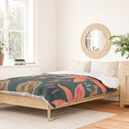 Passion Flower Joy Jade Pattern Duvet Cover Gallery Image 2