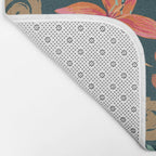 Passion Flower Joy Jade Pattern Bath Mat Gallery Image 2