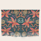 Passion Flower Joy Jade Pattern Wall Hanging Gallery Image 1