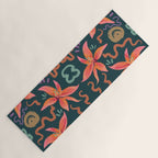 Passion Flower Joy Jade Pattern Yoga Mat Gallery Image 1