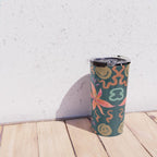 Passion Flower Joy Jade Pattern Travel Mug Gallery Image 4