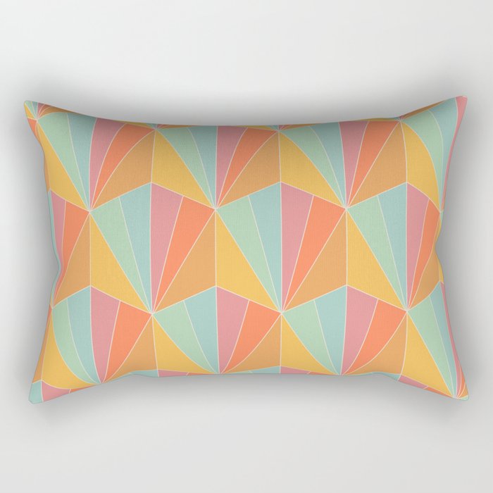 Gisela Color Block Pattern II Rectangular Pillow Gallery Image 2