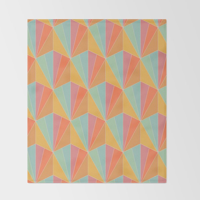 Gisela Color Block Pattern II Throw Blanket Gallery Image 2