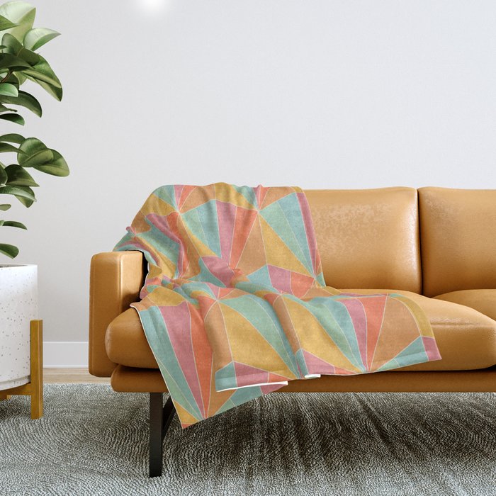 Gisela Color Block Pattern II Throw Blanket Gallery Image 1