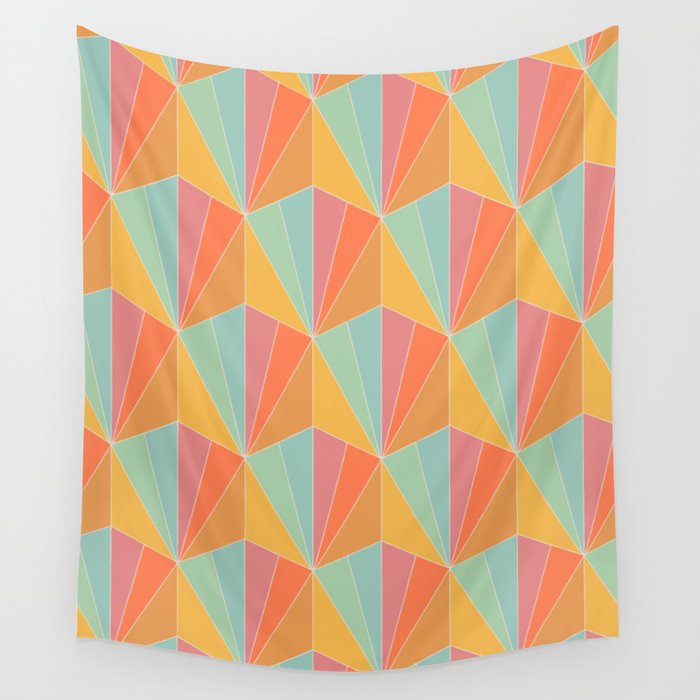 Gisela Color Block Pattern II Wall Tapestry Gallery Image 4