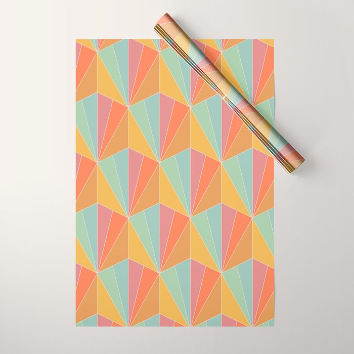 Gisela Color Block Pattern II Wrapping Paper Gallery Image 1