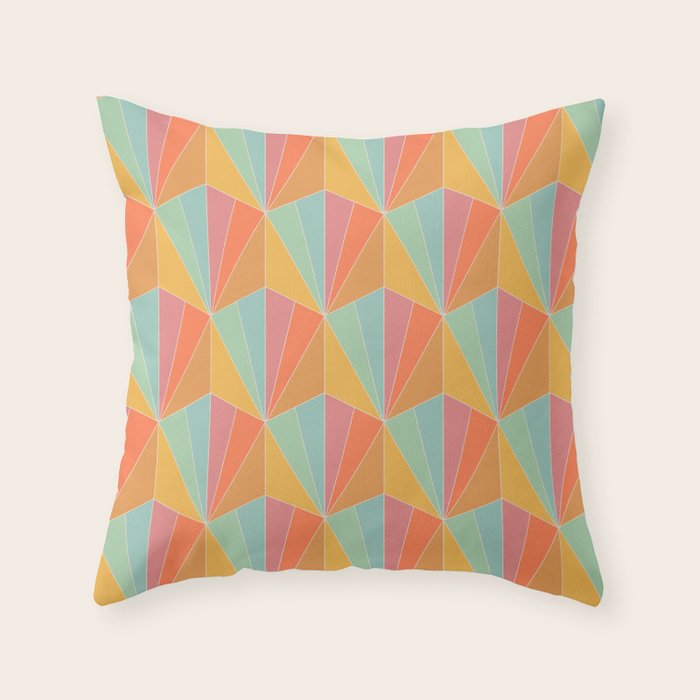 Gisela Color Block Pattern II Throw Pillow Gallery Image 6