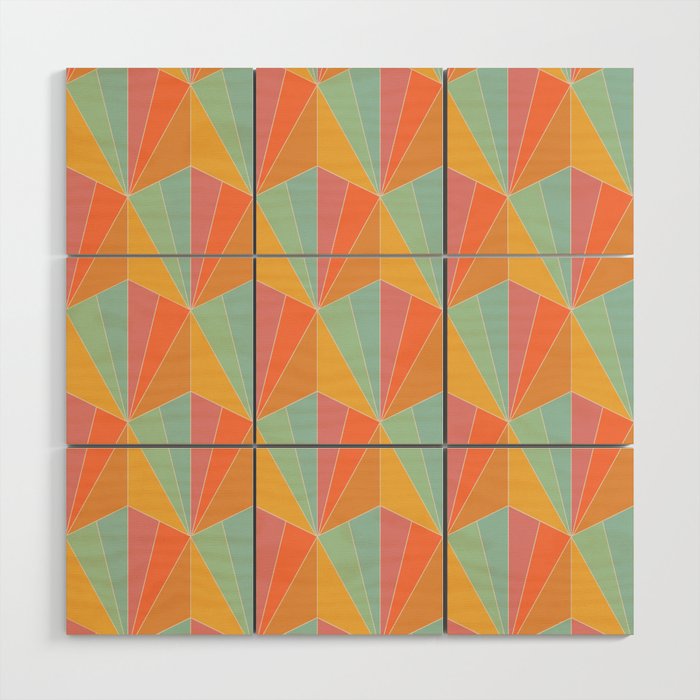 Gisela Color Block Pattern II Wood Wall Art Gallery Image 1