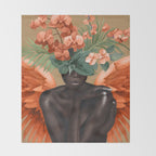 Celestial Bloom 2 Throw Blanket Gallery Image 2