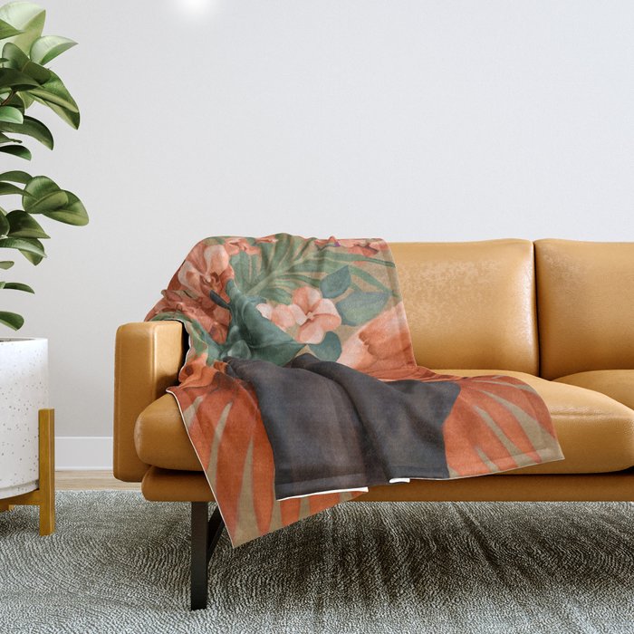 Celestial Bloom 2 Throw Blanket Gallery Image 1