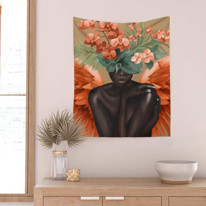 Celestial Bloom 2 Wall Tapestry Gallery Image 2