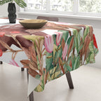 Cute, Watercolor, Deer Painting Tablecloth Gallery Image 3