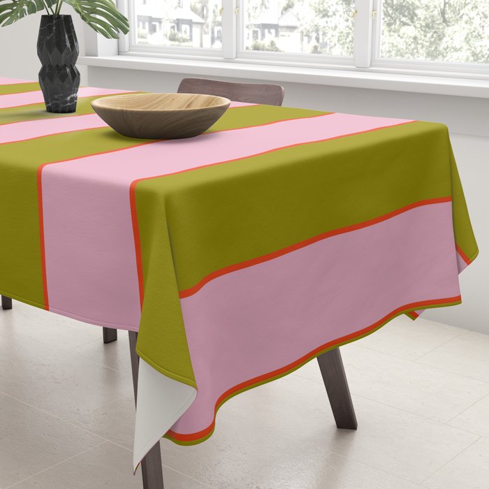 Abstration_GEOMETRIC_RIBBON_STRIPE_LINE_GIFT_LOVE_POP_0930 Tablecloth Gallery Image 3