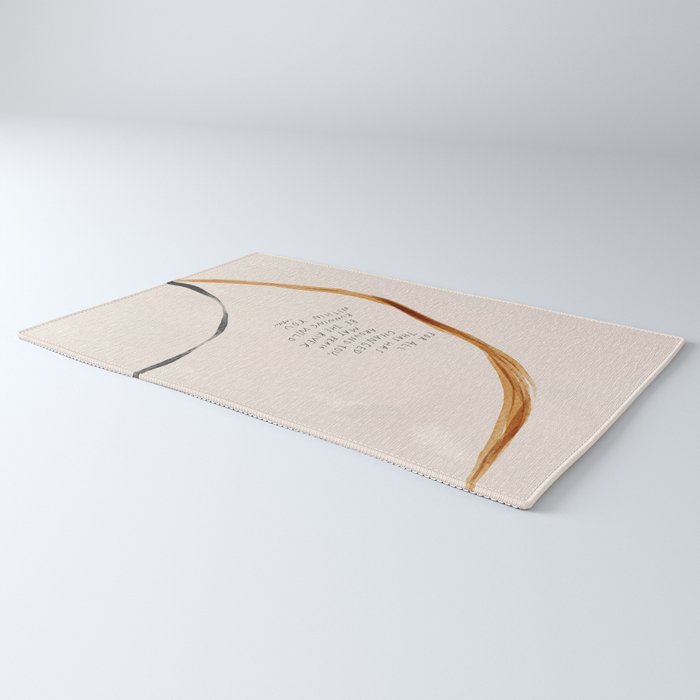 For All That Has Changed Around You, May Peace Be The River Running Wild Within You. Rug Gallery Image 3