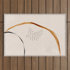 For All That Has Changed Around You, May Peace Be The River Running Wild Within You. Outdoor Rug Gallery Image 1