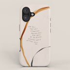 For All That Has Changed Around You, May Peace Be The River Running Wild Within You. iPhone Case Gallery Image 1