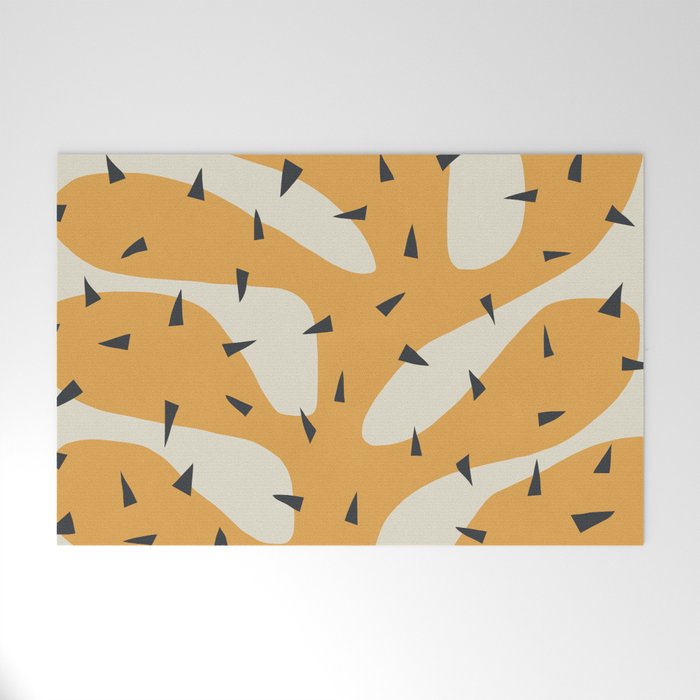 Matisse Inspired Orange Shape Welcome Mat Gallery Image 1
