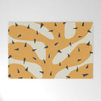 Matisse Inspired Orange Shape Welcome Mat Gallery Image 1