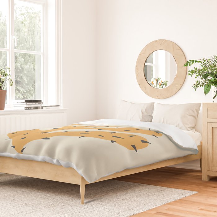 Matisse Inspired Orange Shape Duvet Cover Gallery Image 2