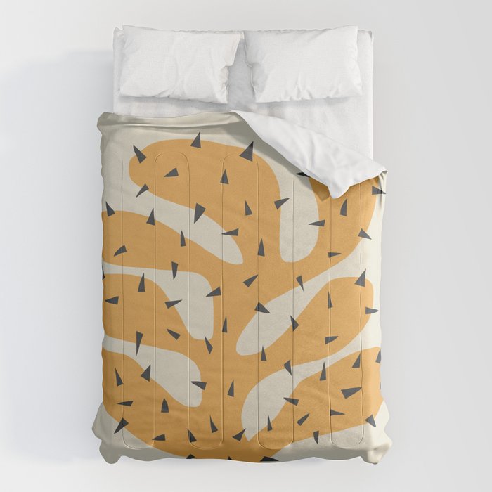 Matisse Inspired Orange Shape Comforter Gallery Image 1