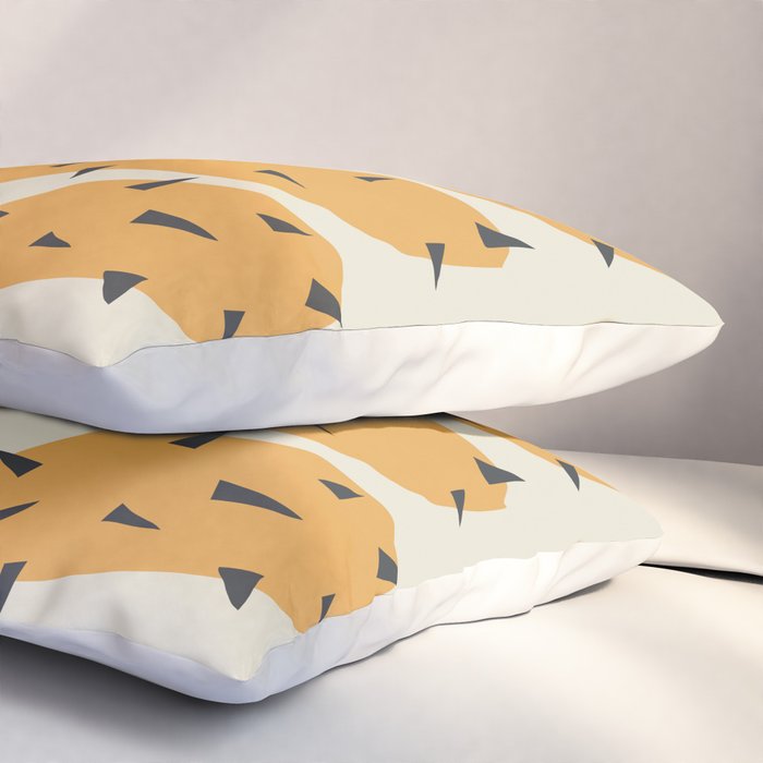 Matisse Inspired Orange Shape Pillow Sham Gallery Image 3