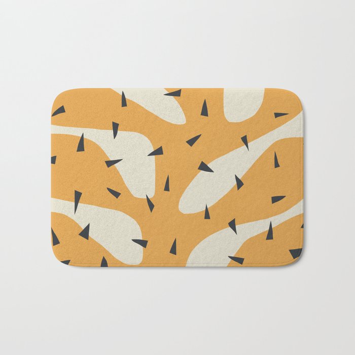 Matisse Inspired Orange Shape Bath Mat Gallery Image 1