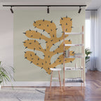 Matisse Inspired Orange Shape Wall Mural Gallery Image 1